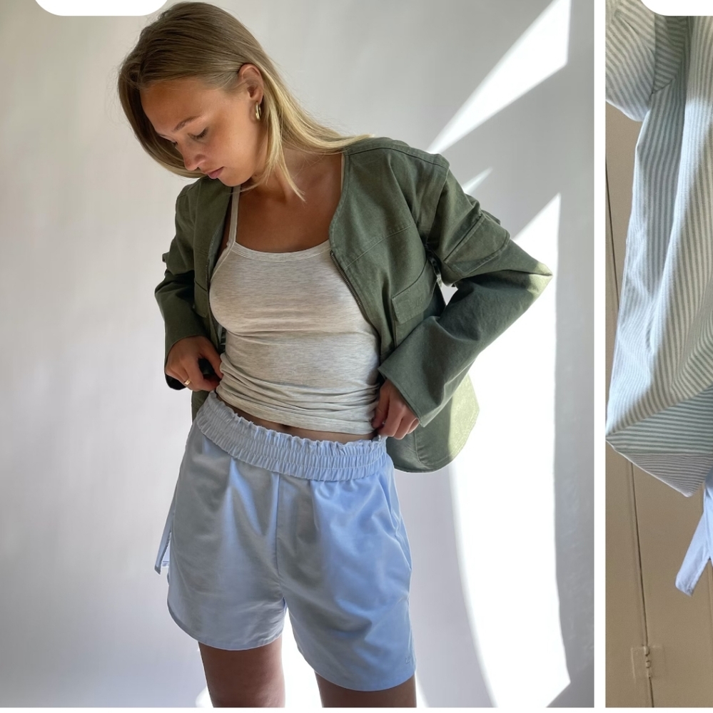 Djerf Avenue Breezy Shorts in Blue